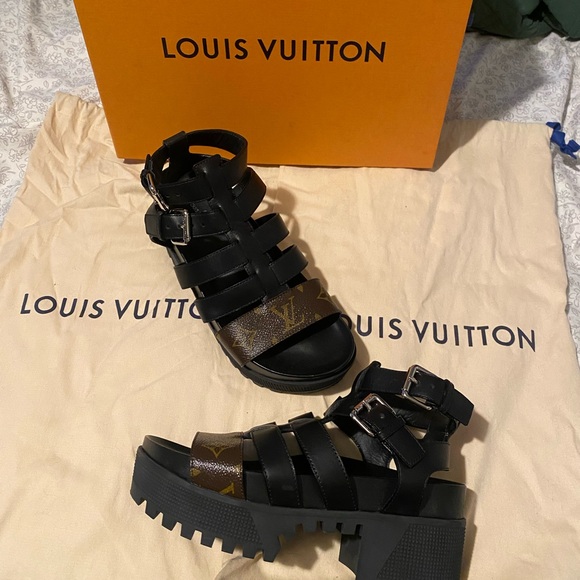 Louis Vuitton Laureate Multi-strap Platform Sandals - Picture 1 of 3